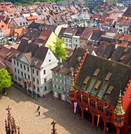 Hausfassaden von Freiburg