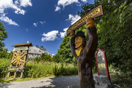 Kunstfigur im Schlühüwanapark