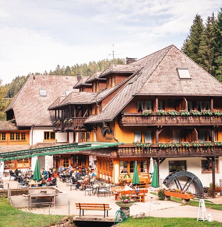 Tannenmühle von außen im Sommer