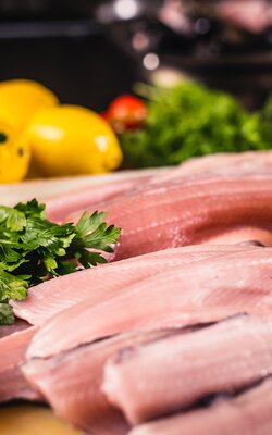 Frische Forellenfilets