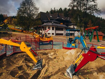 Münzbagger graben im Sand