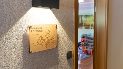 Eingang der Spiel- und Bastelstube
